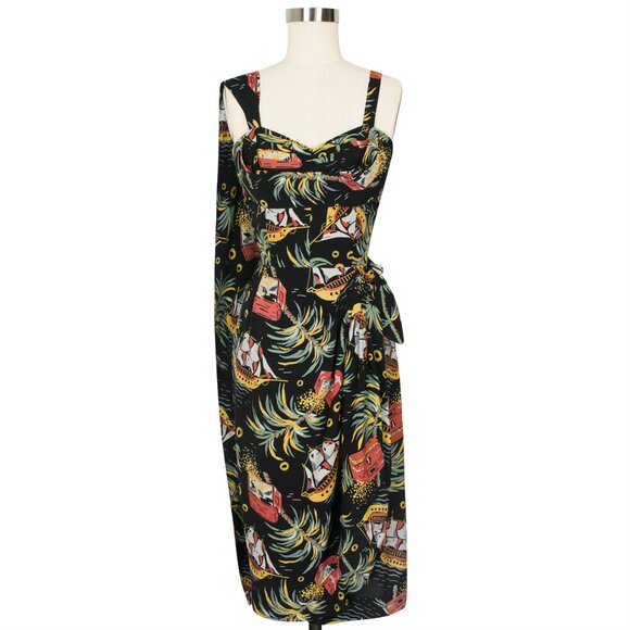 Trashy Diva Lena Sarong Dress in Pirate Treasure - 6 - Picture 1 of 4